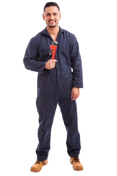 full length portrait young plumber holding wrench ready work white background removebg preview
